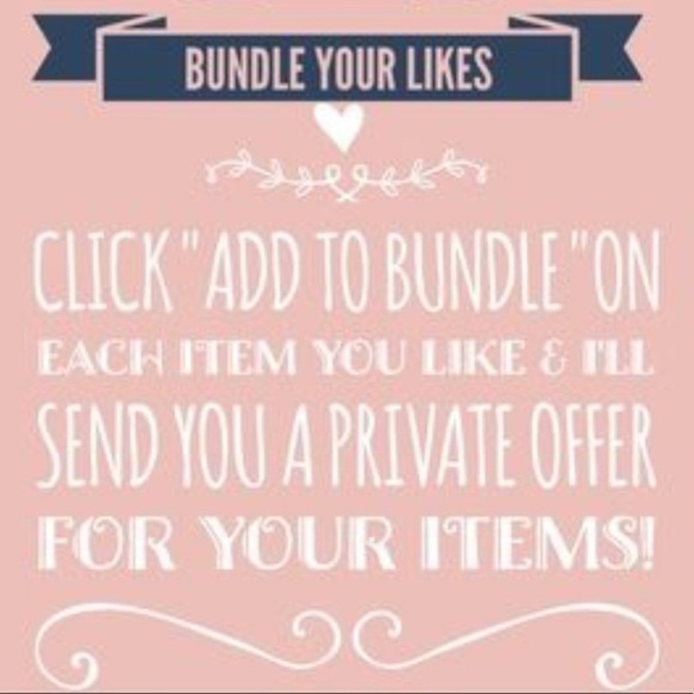 Add your likes to a bundle for a private offer!!!